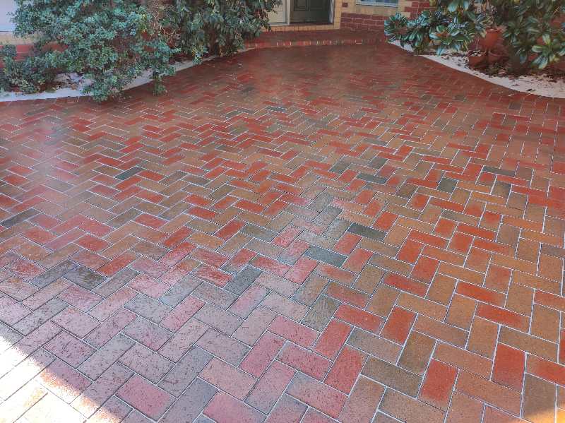 Restored and Sealed Bayside Pavers